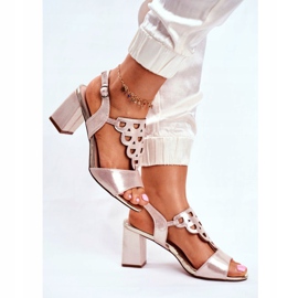 Vinceza Sandalias Mujer Suede Golden Vision dorado 2