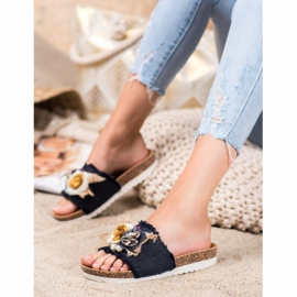 SHELOVET Zapatillas de moda negro multicolor 2