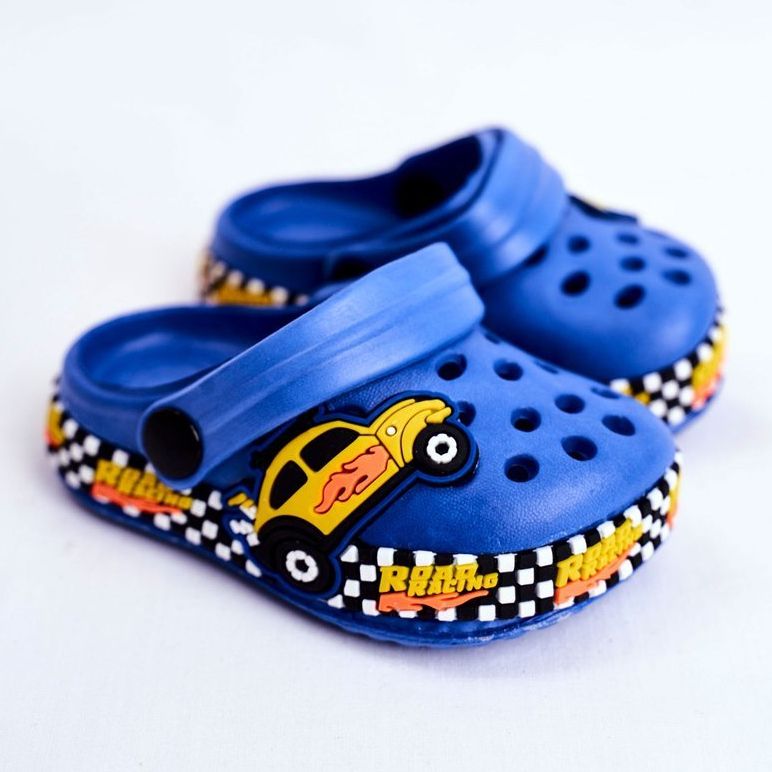 Giolan Zapatillas Niños Foam Crocs Blue Road Racing azul amarillo 1