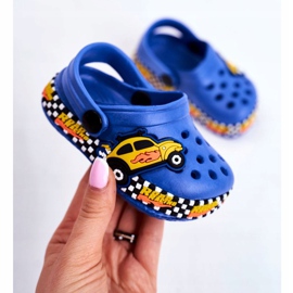 Giolan Zapatillas Niños Foam Crocs Blue Road Racing azul amarillo 3