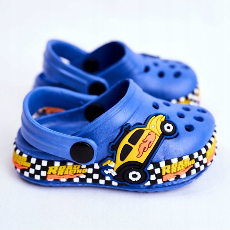 Giolan Zapatillas Niños Foam Crocs Blue Road Racing azul amarillo 2