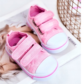 Le Scarpe Deportivas Infantiles Velcro Junalo Rosa rosado 3