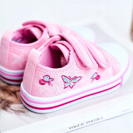 Le Scarpe Deportivas Infantiles Velcro Junalo Rosa 2