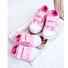 Le Scarpe Deportivas Infantiles Velcro Junalo Rosa rosado 4
