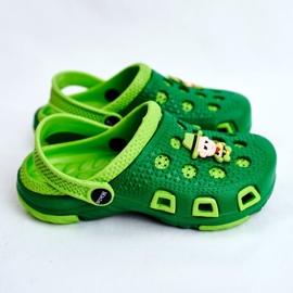 Giolan Pantuflas Infantiles Foam Crocs Verde Vaquero 2