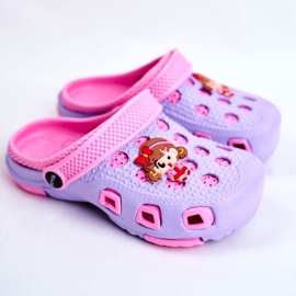 Giolan Pantuflas Infantiles Foam Crocs Violet Girl violeta rosado 1 Giolan Pantuflas Infantiles Foam Crocs Violet Girl violeta rosado 1