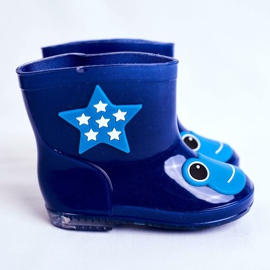 Chanclas infantiles de goma Rana azul marino 3