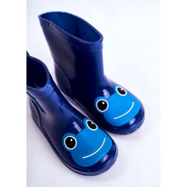 Chanclas infantiles de goma Rana azul marino 4