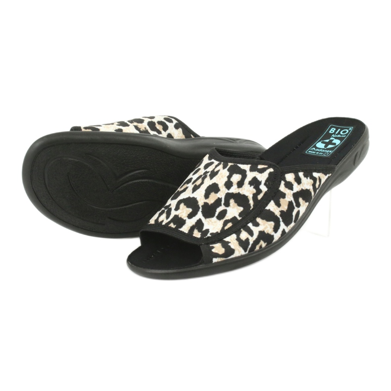 Zapatillas de mujer Adanex 13795 panther beige negro 3