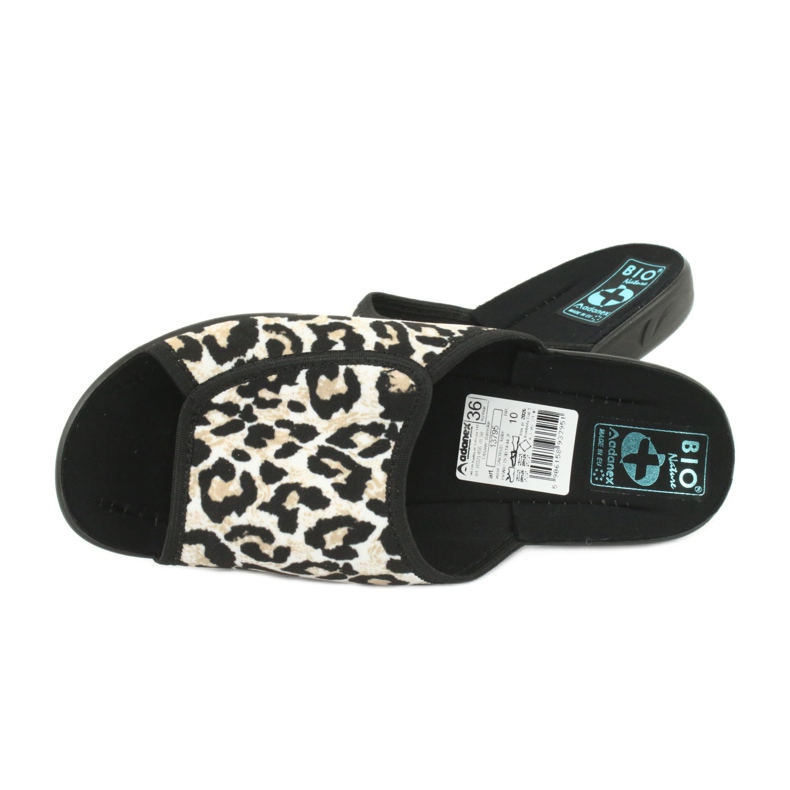 Zapatillas de mujer Adanex 13795 panther beige negro 4