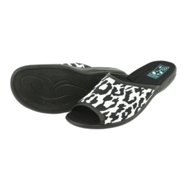 Pantuflas de mujer Adanex 24957 leopardo blanco negro 3 Pantuflas de mujer Adanex 24957 leopardo blanco negro 3