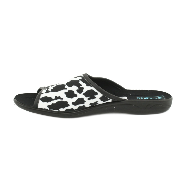 Pantuflas de mujer Adanex 24957 leopardo blanco negro 1 Pantuflas de mujer Adanex 24957 leopardo blanco negro 1