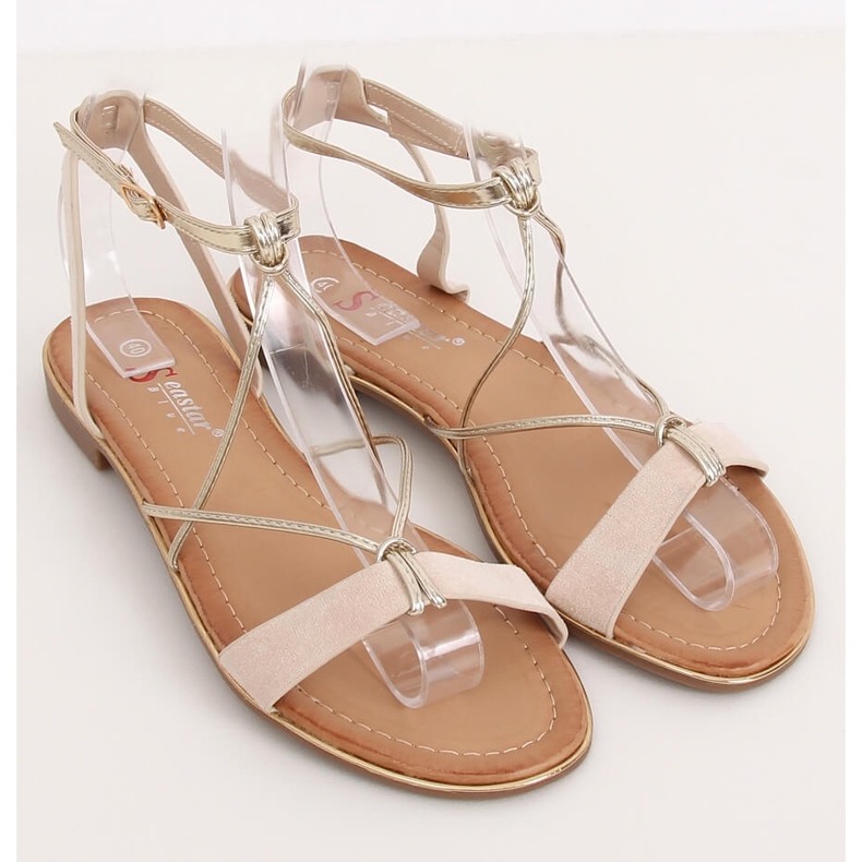 Sandalias de mujer beige JH125P Beige 1