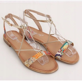 Sandalias de mujer naranja JH125P Orange multicolor 1 Sandalias de mujer naranja JH125P Orange multicolor 1