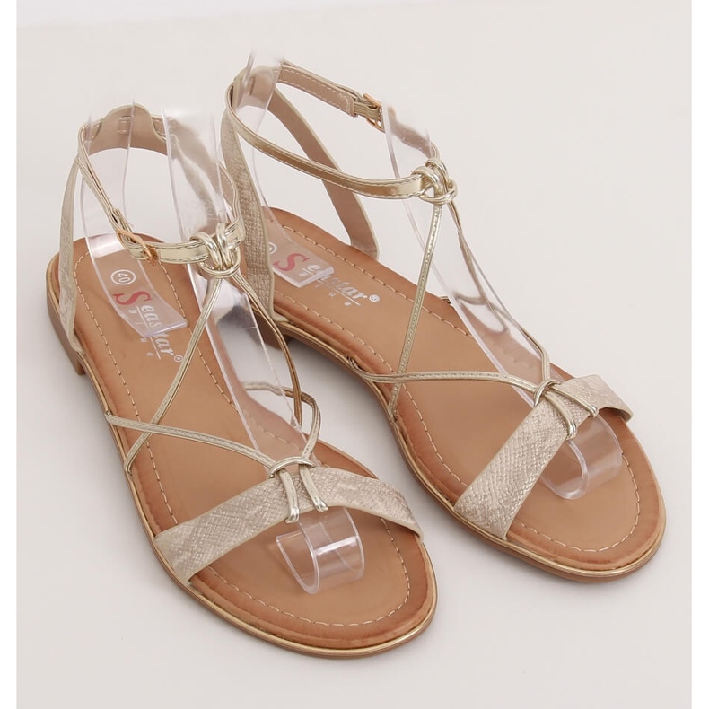 Sandalias de mujer dorado JH123P Gold 1