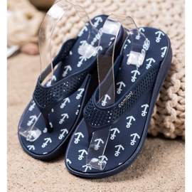 Bona Chanclas confort azul marino 1