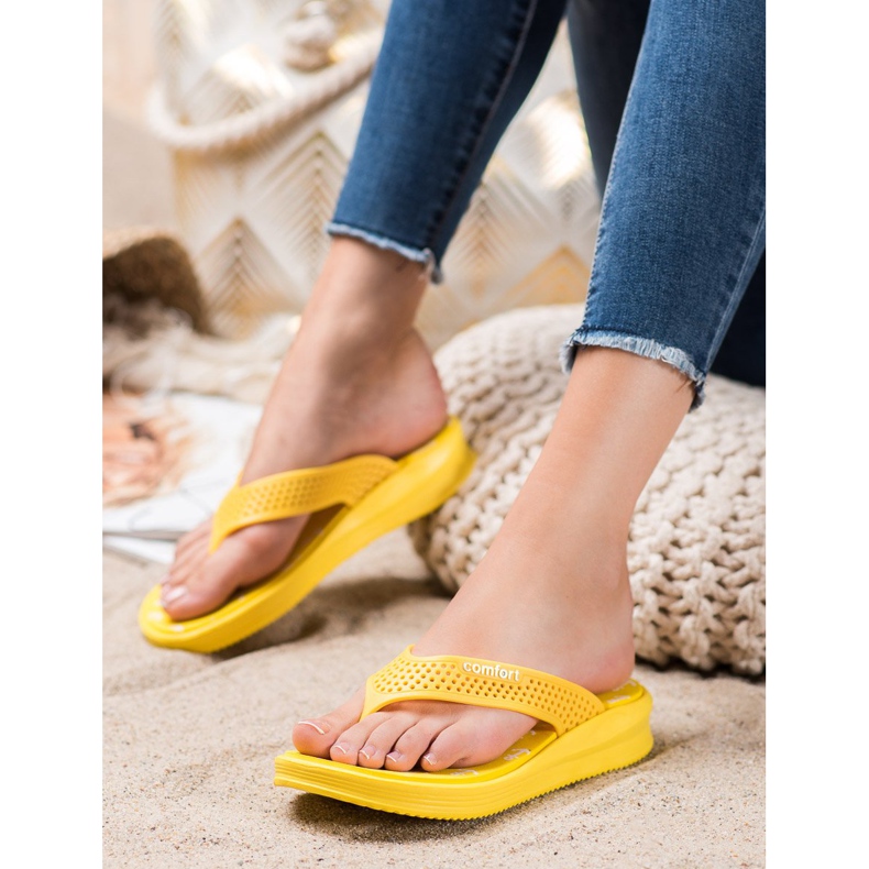 Bona Chanclas Comfort amarillas amarillo 2