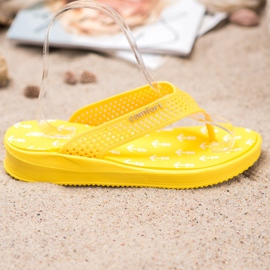 Bona Chanclas Comfort amarillas amarillo 4