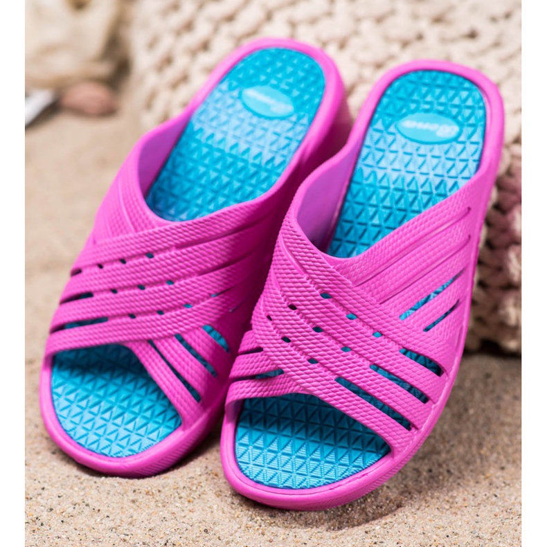 Bona Zapatillas cómodas y ligeras púrpura rosa 2