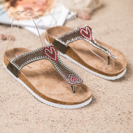 Bona Chanclas en la plataforma marrón 1