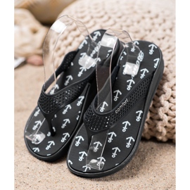 Bona Chanclas Comfort negras negro 1