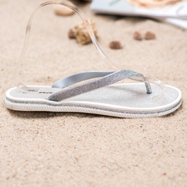 Bona Chanclas con purpurina gris 3