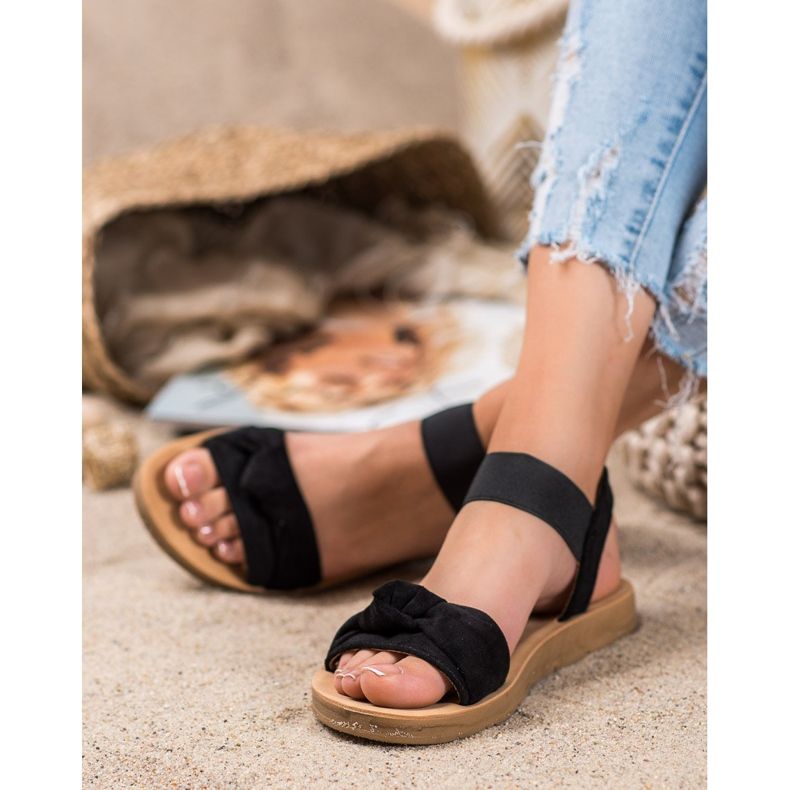 SHELOVET Sandalias sin cordones negro 1