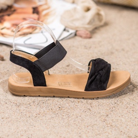 SHELOVET Sandalias sin cordones negro 3
