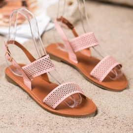 Mannika Sandalias caladas rosa 2