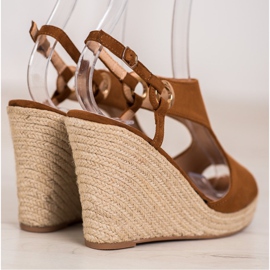 Goodin Sandalias Alpargatas Cerradas marrón 2