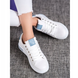 Weide Zapatos deportivos con inserciones azules blanco 2