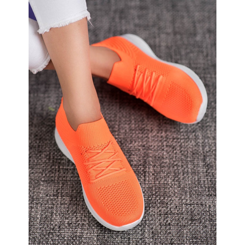SHELOVET Zapatos deportivos bajos naranja 1