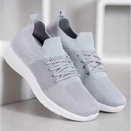 SHELOVET Zapatos deportivos bajos gris 3