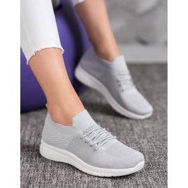 SHELOVET Zapatos deportivos bajos gris 4