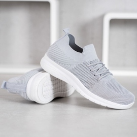SHELOVET Zapatos deportivos bajos gris 2