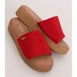 Rojo Pantuflas rojas de mujer G-576 Rojo 1