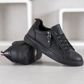 SHELOVET Calzado deportivo con cremallera decorativa negro 3