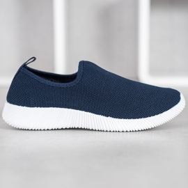 SHELOVET Zapatos deportivos sin cordones azul 4