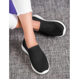 SHELOVET Zapatos deportivos sin cordones negro 5