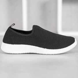 SHELOVET Zapatos deportivos sin cordones negro 3