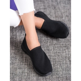 SHELOVET Zapatos deportivos sin cordones negro 1
