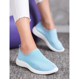 SHELOVET Zapatos deportivos sin cordones azul 5
