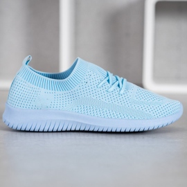 SHELOVET Zapatos deportivos bajos azul 4