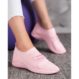 SHELOVET Zapatos deportivos bajos rosado 4