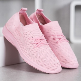 SHELOVET Zapatos deportivos bajos rosa 1