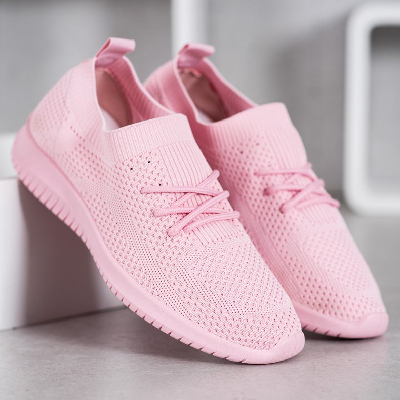 SHELOVET Zapatos deportivos bajos rosa 1