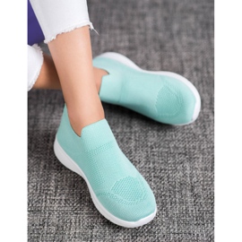 SHELOVET Zapatillas sin cordones verde 5