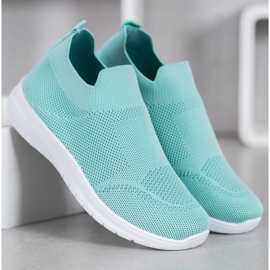 SHELOVET Zapatillas sin cordones verde 1