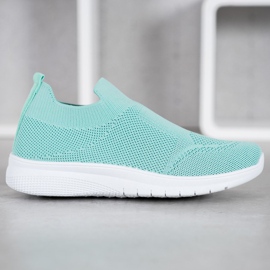 SHELOVET Zapatillas sin cordones verde 3