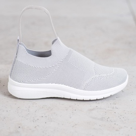 SHELOVET Zapatillas sin cordones gris 2